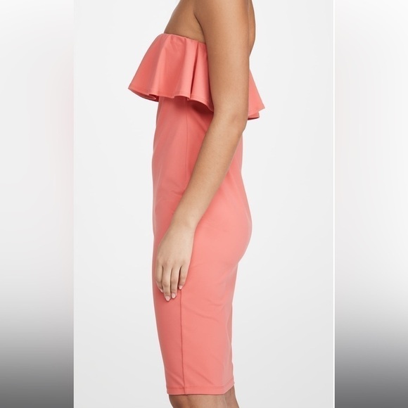 Susana Monaco Strapless Ruffle Midi Dress Size XL - Picture 3 of 7